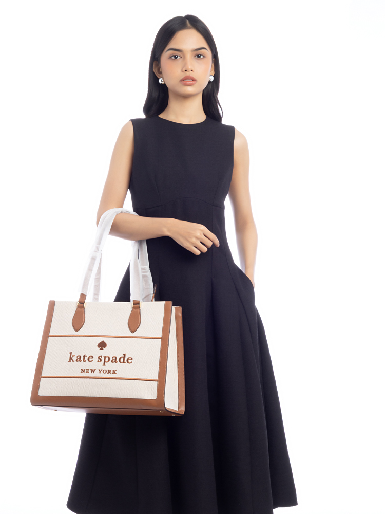 Ellie Canvas Large Tote Warm Gingerbread