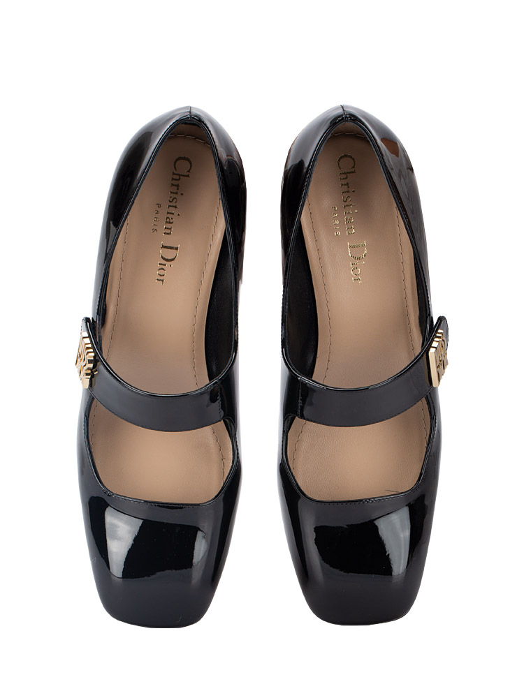 Patent Calfskin Miss Dior Pump Black Sz 37