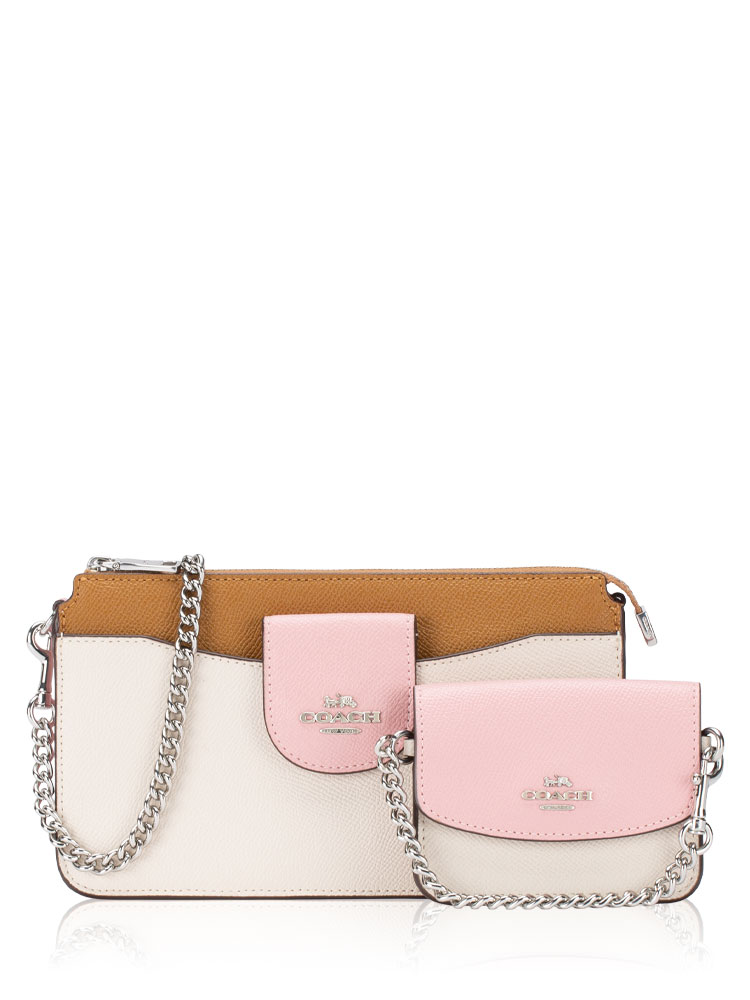 C3608 Colorblock Poppy Crossbody Powder Pink