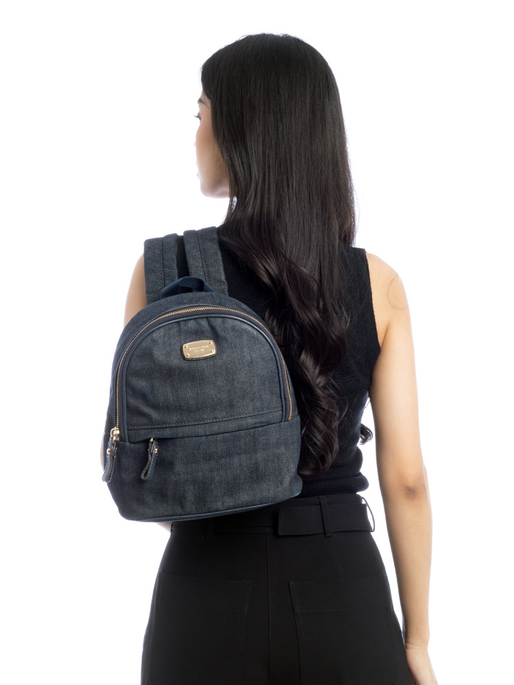 Denim Small Backpack Indigo