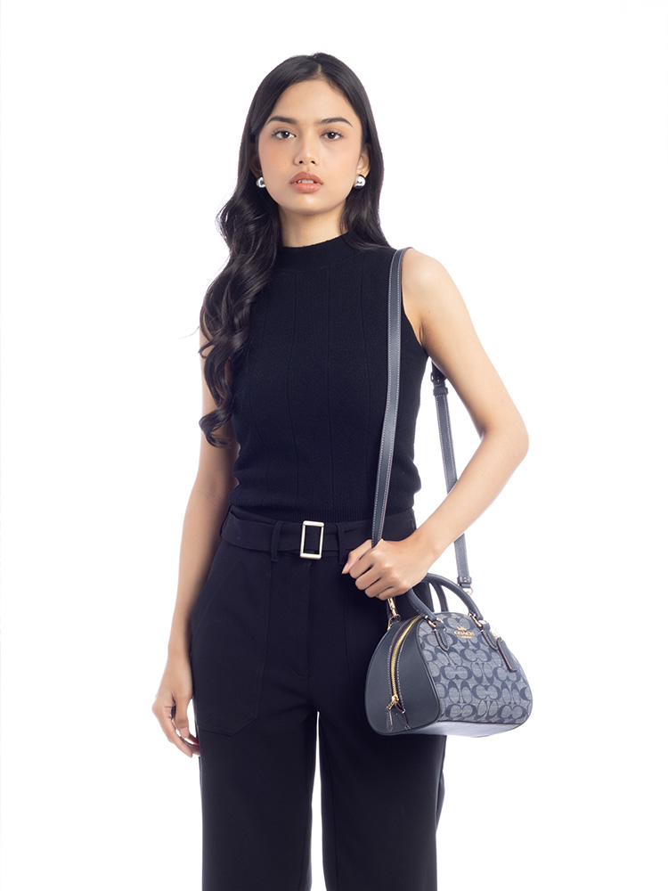 CH140 Signature Chambray Sydney Satchel Denim Multi