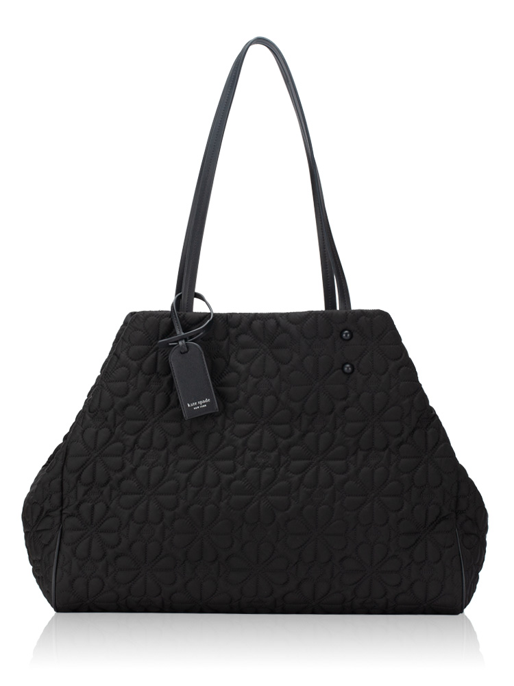 Tilly Quilted Large Tote Black
