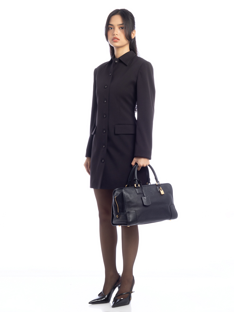 Calfskin Amazona 36 Tote Black