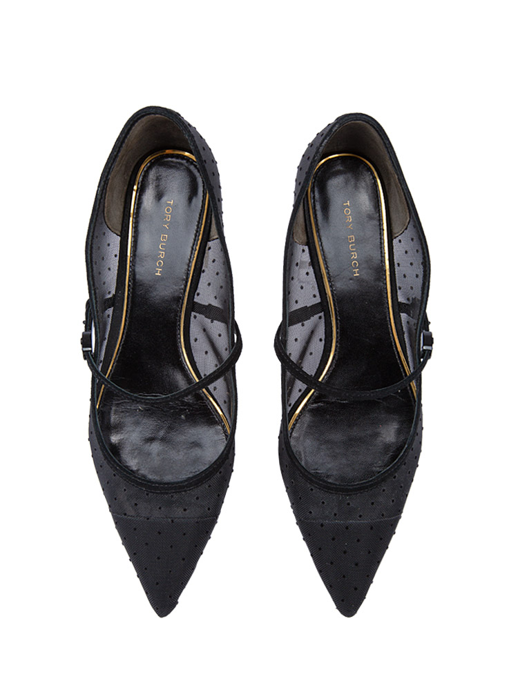 Double T Buckle Mary Jane Nero Sz 5.5