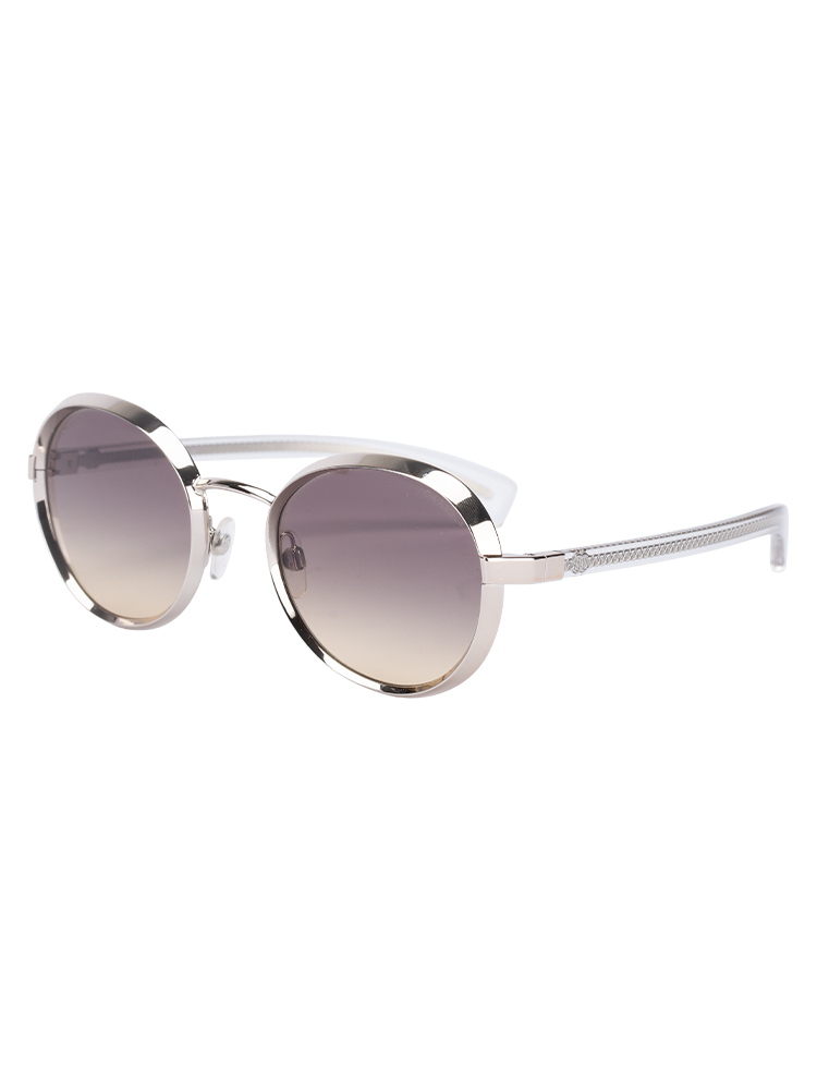 71263 Round Sunglasses Gold Silver