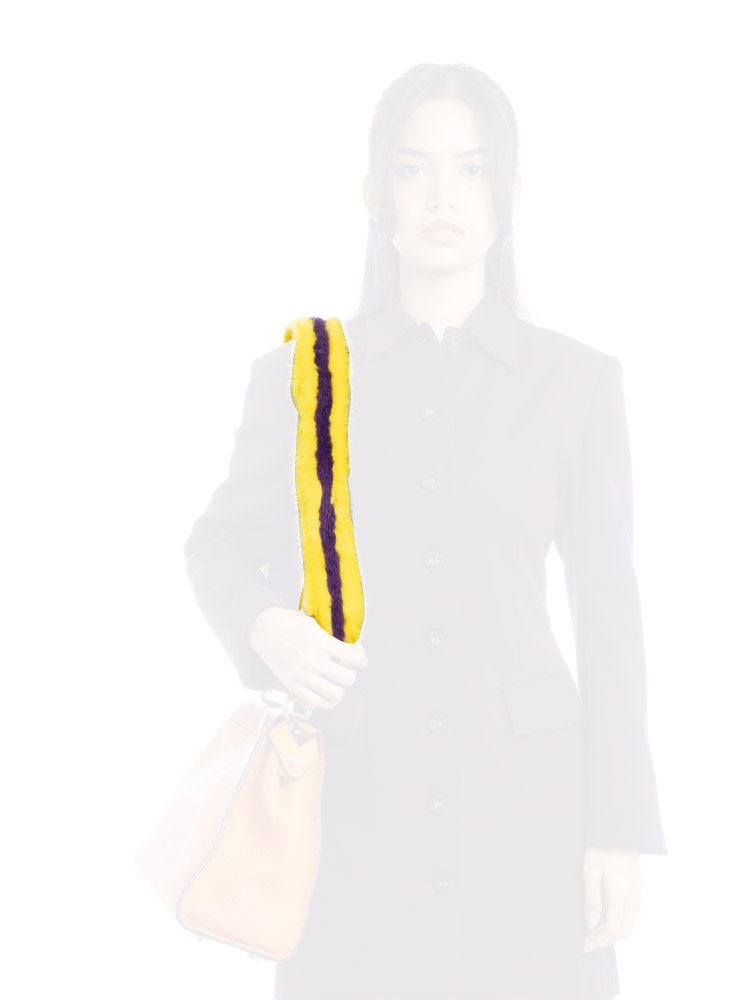 Mink Nappa Strap You Purple Yellow