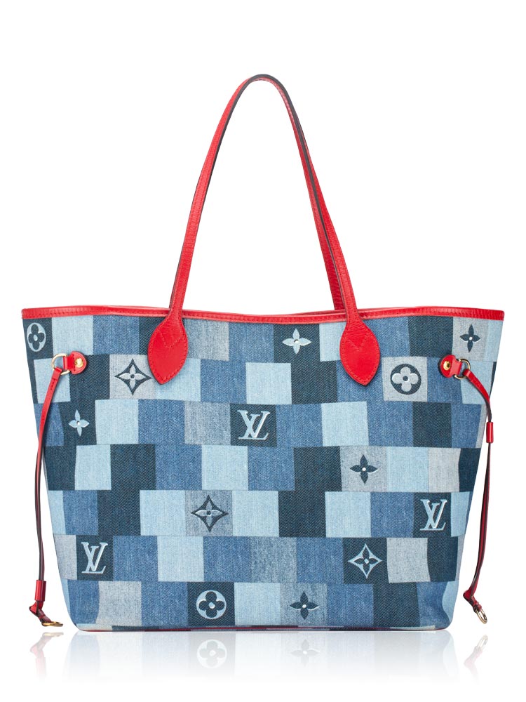 Monogram Damier Denim Patchwork Neverfull MM NM