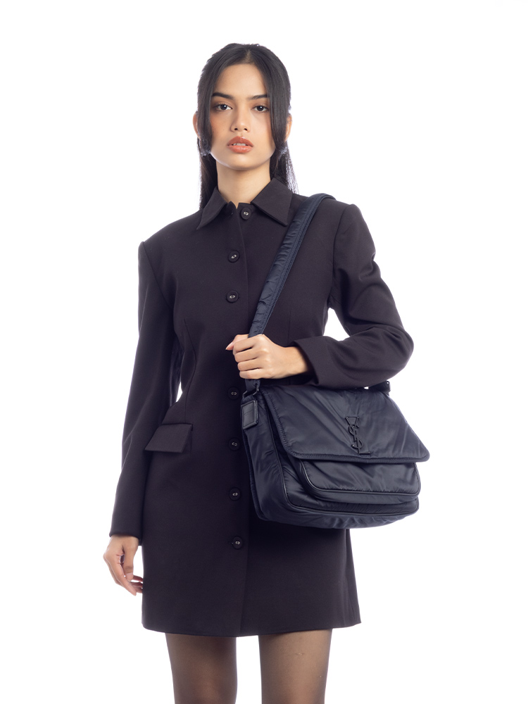 Econyl Nylon Niki Messenger Dark Blue