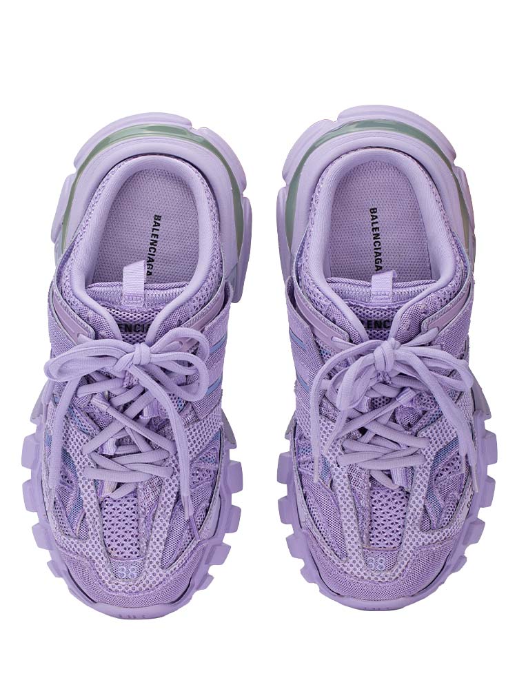 Mesh Rubber Track Mules Lilac Sz 38