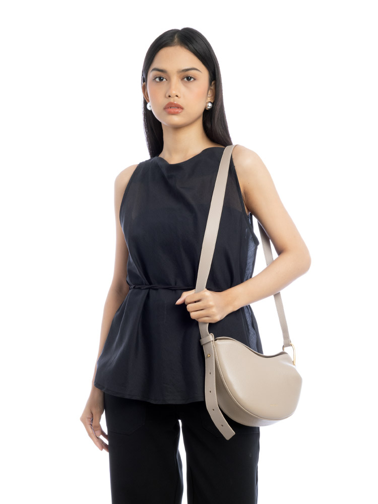 Textured Calfskin Tonca Taupe