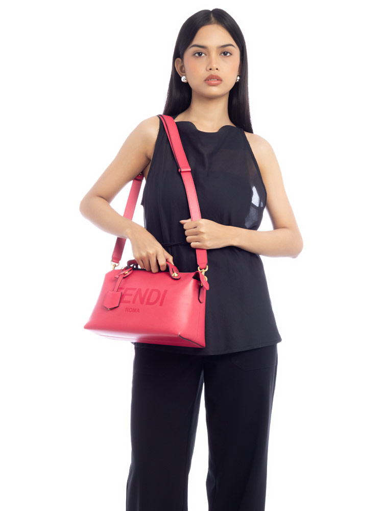 Vitello King Logo Embossed Medium By The Way Lampone