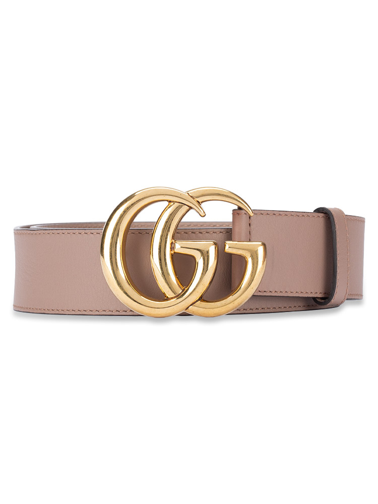 Calfskin Marmont 40mm Belt Porcelain Rose Sz 85