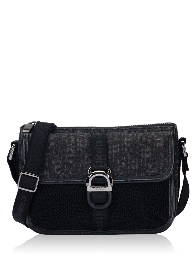 Oblique Dior 8 Mini Crossbody Black