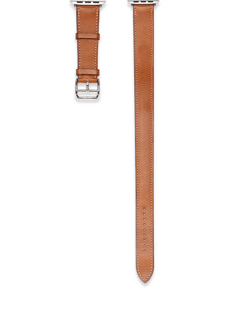 Barenia Double Tour 40mm Apple iWatch Strap Fauve