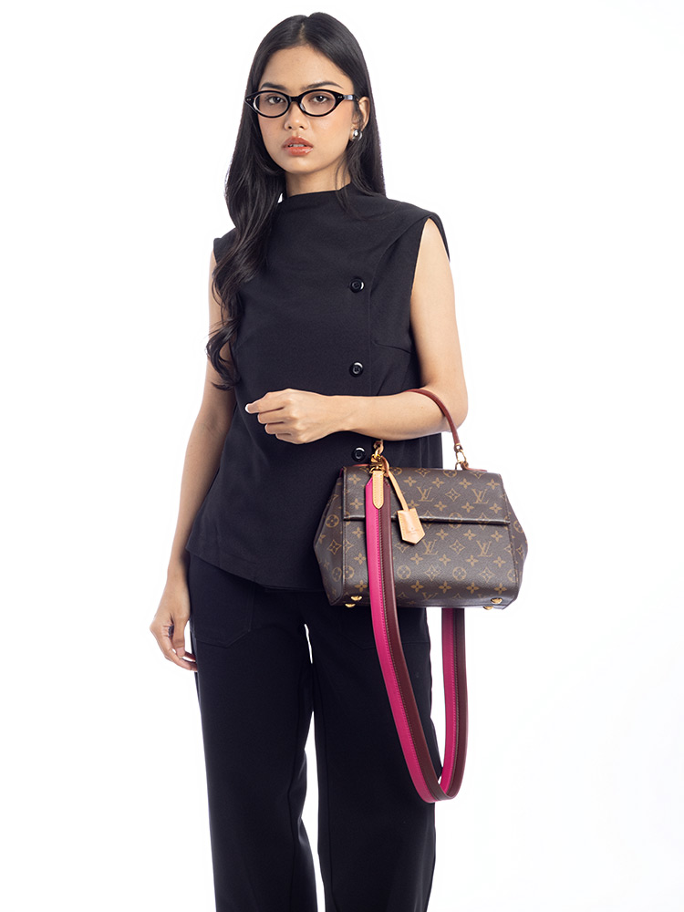 Monogram Cluny BB Bordeaux Fuchsia