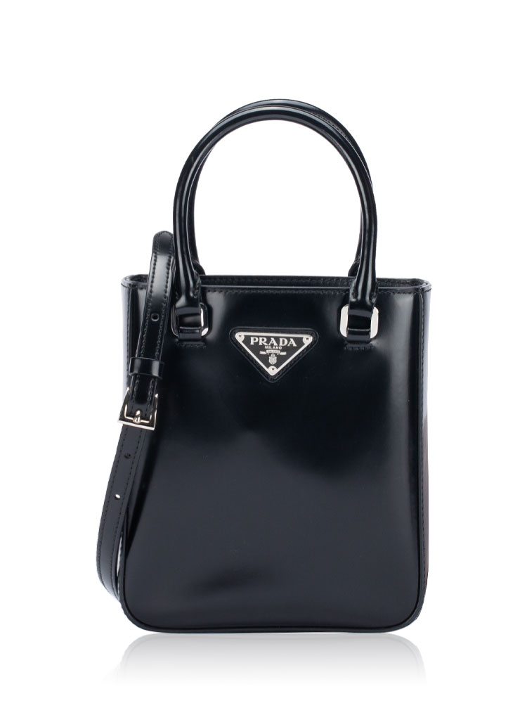 1BA331 Spazzolato Tote Nero