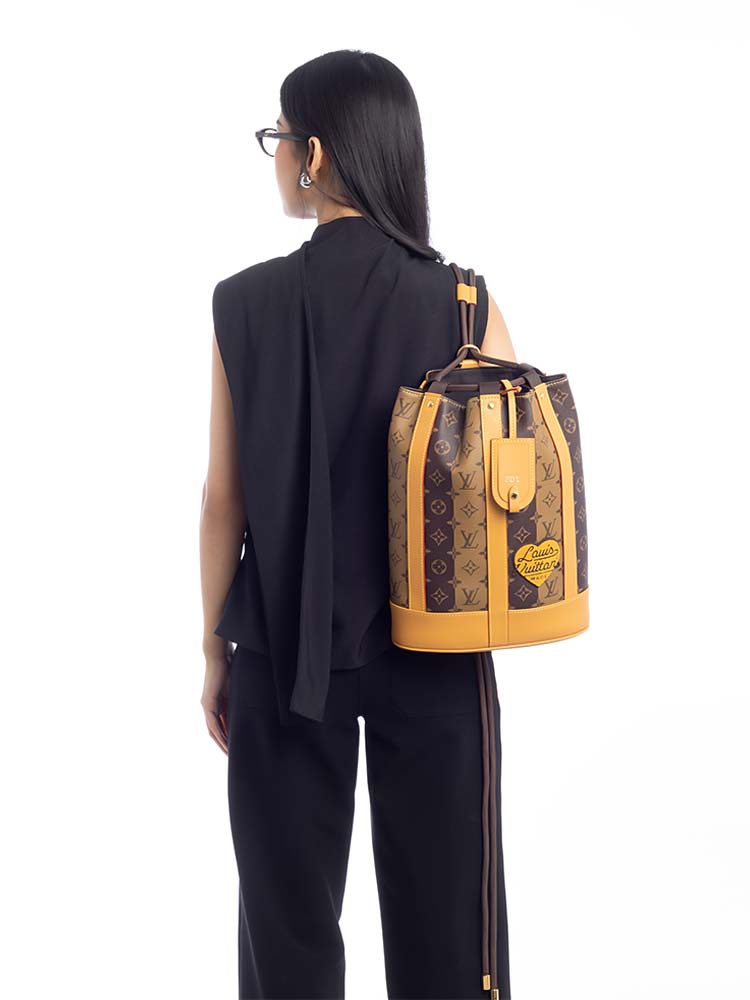 X NIGO Monogram Reverse Stripes Randonee Messenger