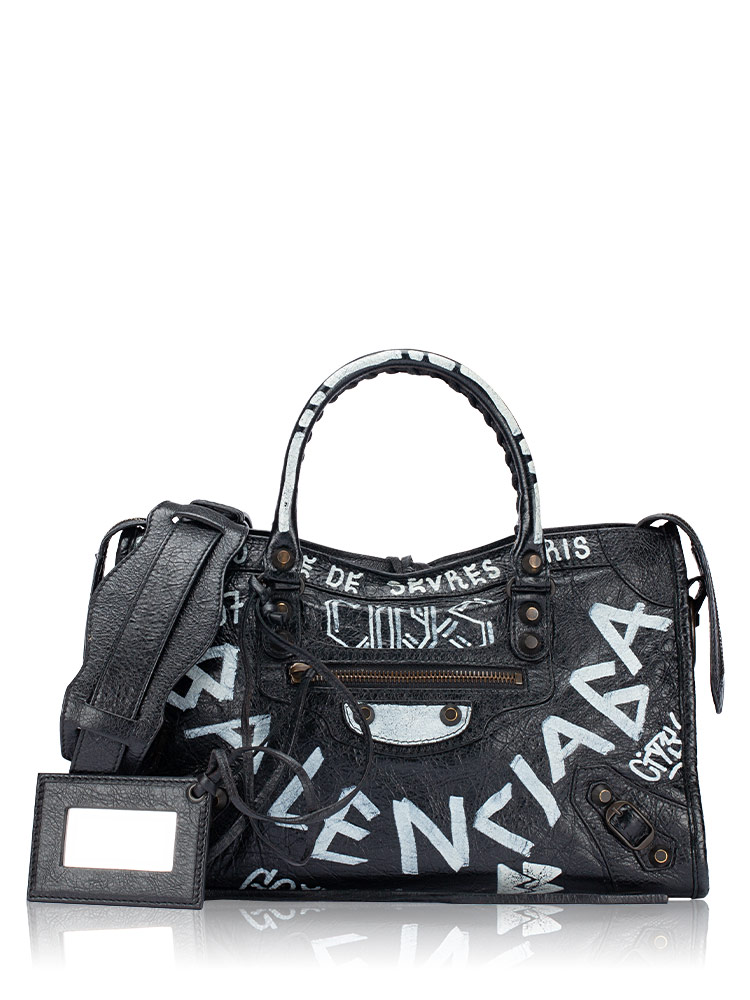 Classic Graffiti All Over Small City Black