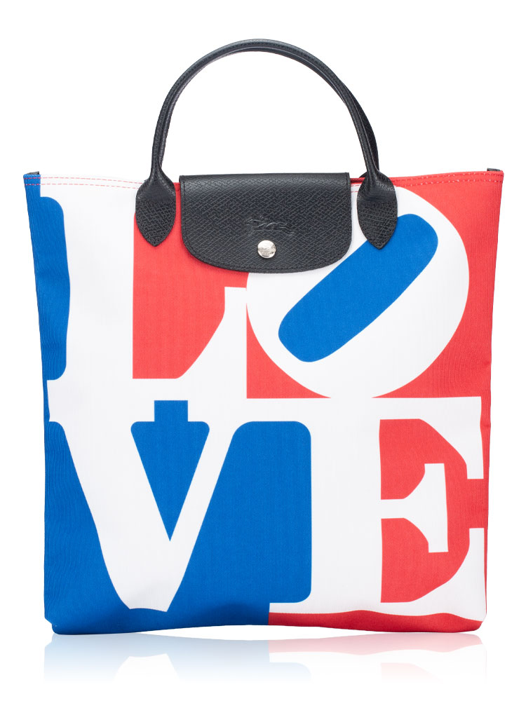 X Robert Indiana LOVE Large Tote White