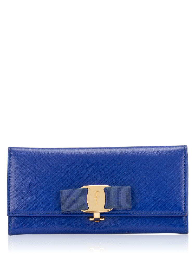 Miss Vara Bow Flap Wallet Zaffiro