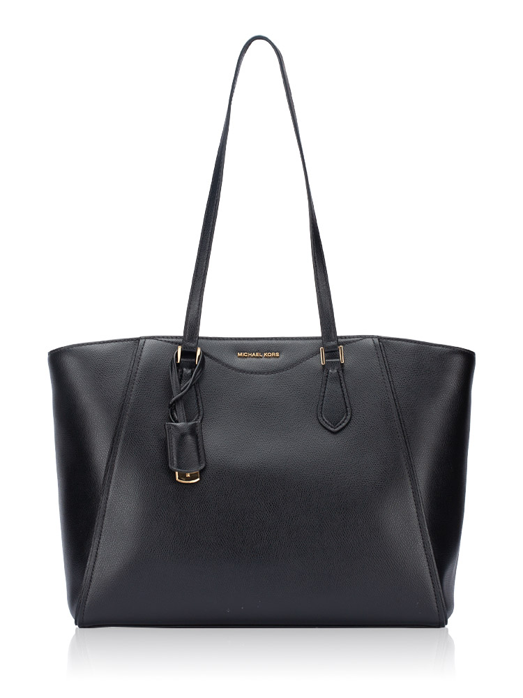 Taryn Leather Large Tote Black