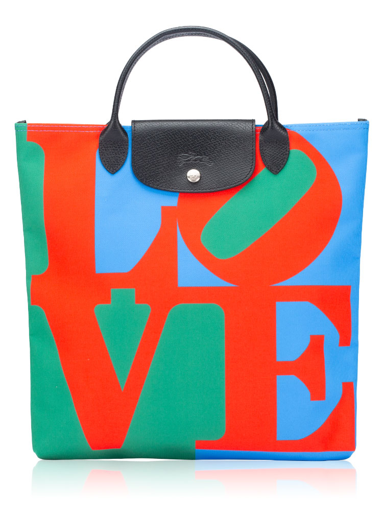 X Robert Indiana Large Tote Bag Red