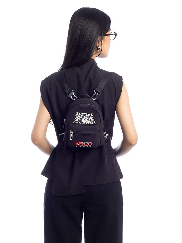 Tiger Neoprene Mini Backpack Black