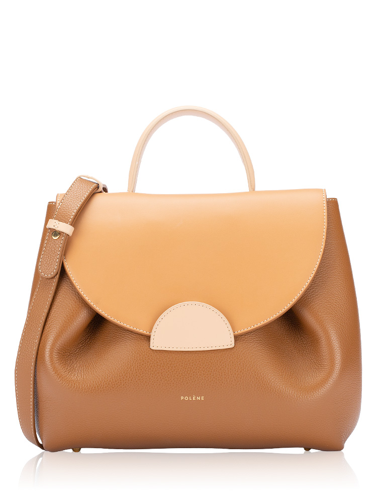 Textured Calfskin Numero Un Trio Camel