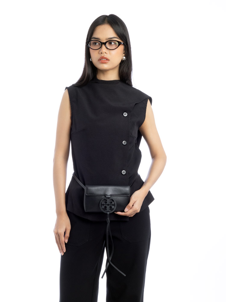 Miller Leather Belt Bag Black