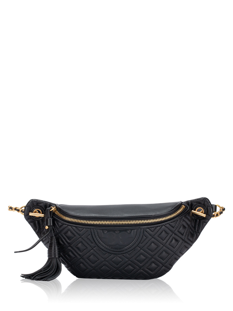 Fleming Leather Belt Bag Black