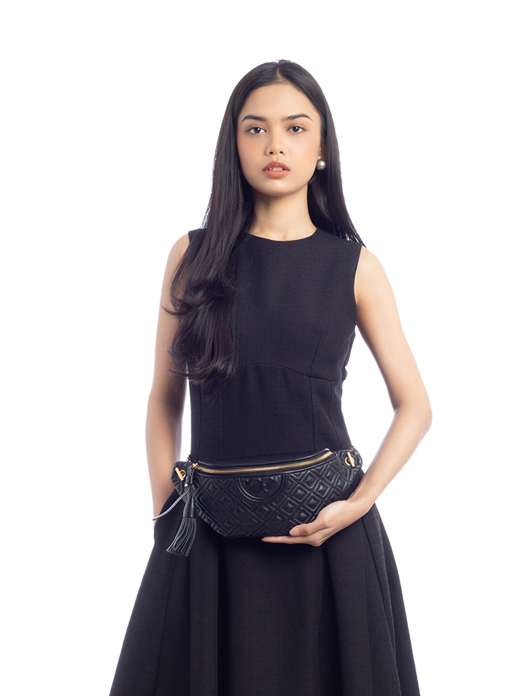 Fleming Leather Belt Bag Black