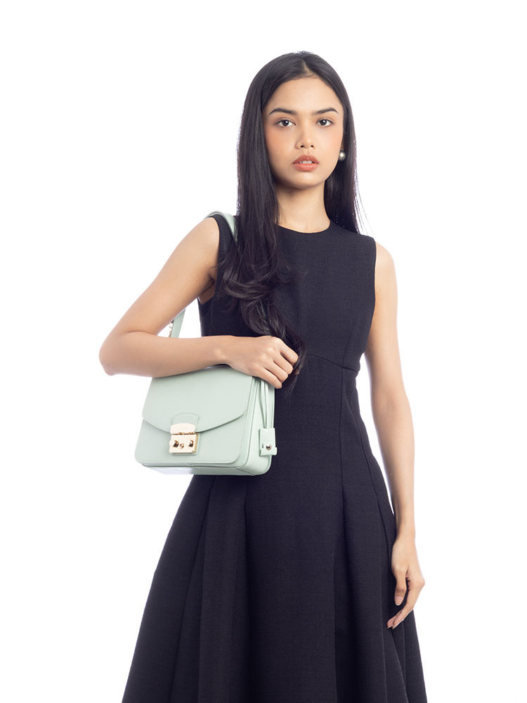 Metropolis Medium Shoulder Bag Mint Green