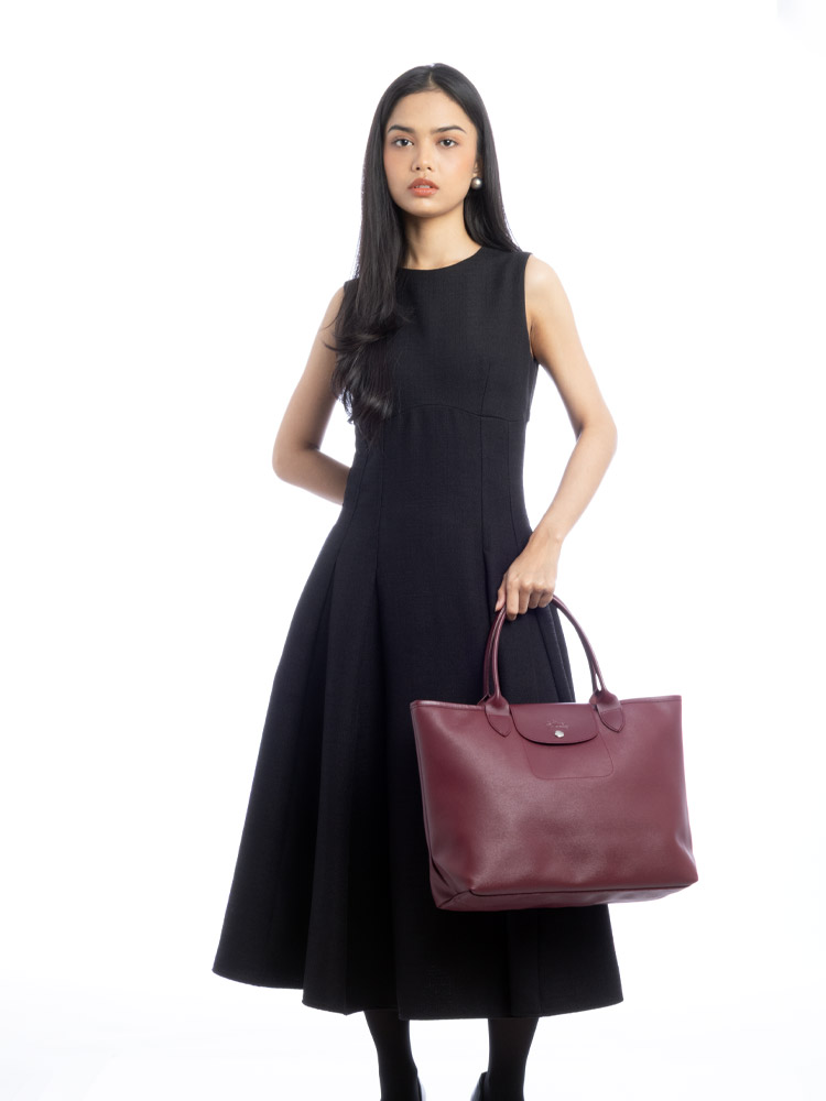 Le Pliage City Top Handle Plum