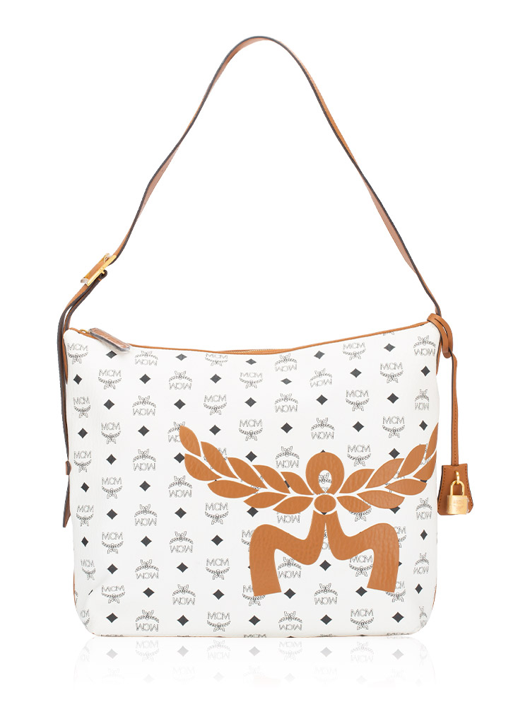 Visetos Aren Large Hobo Mega Laurel White