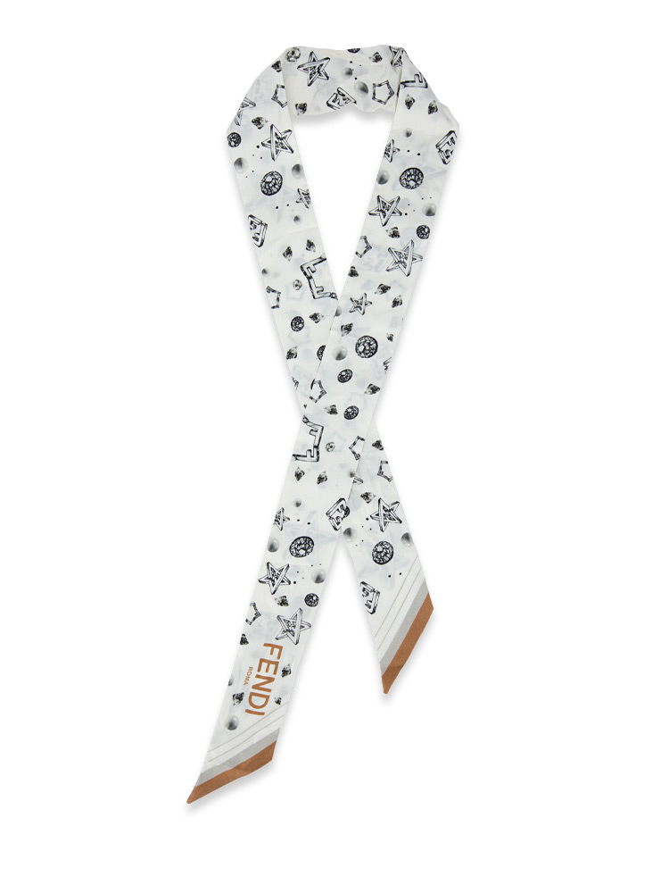 Silk FF Wrappy Bandeau White Multicolor