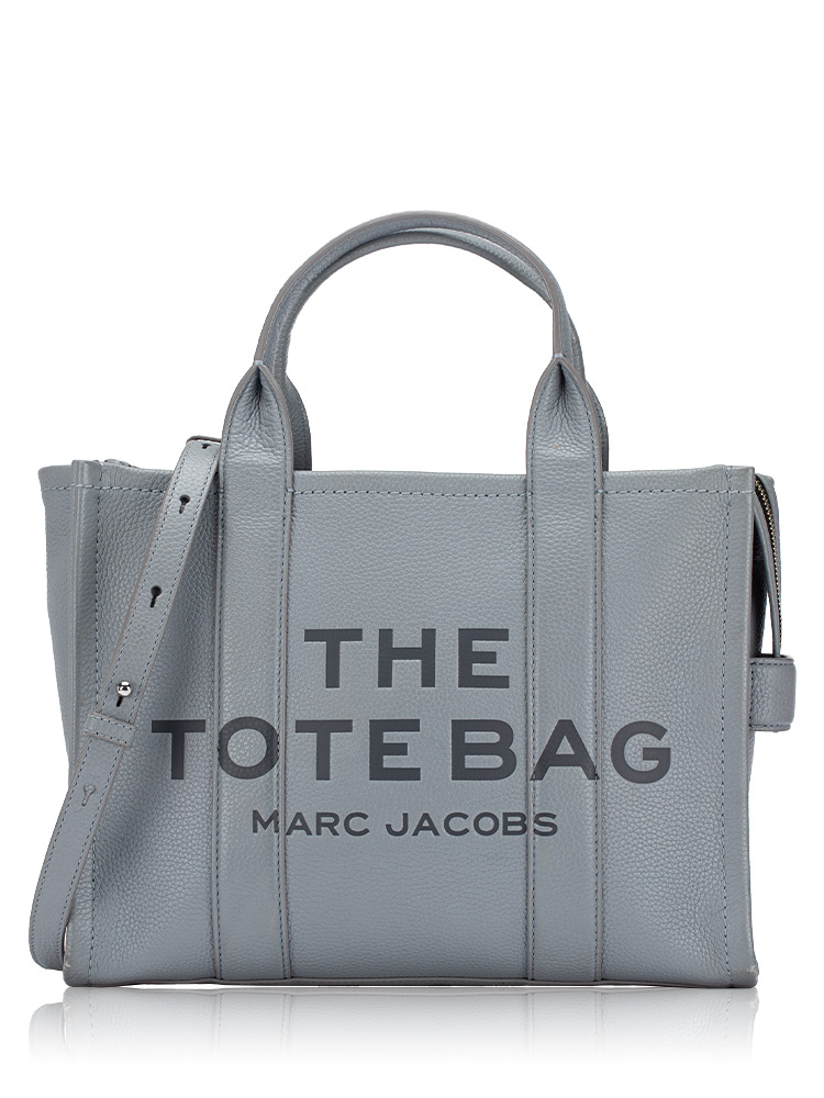 H004L01PF21 The Leather Medium Tote Wolf Grey