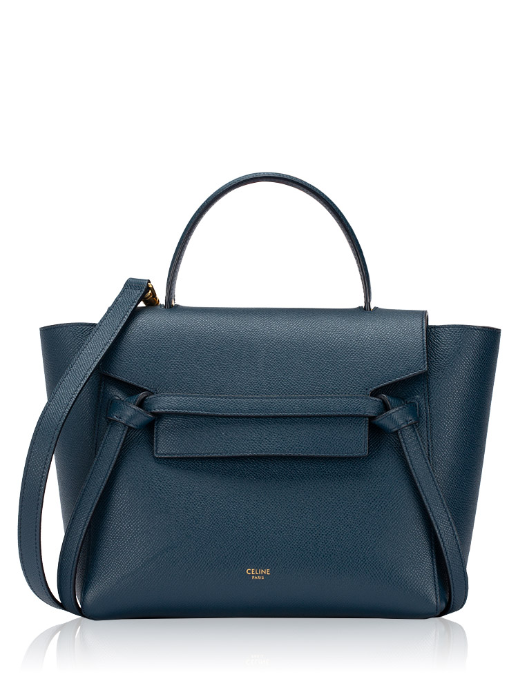 Grained Calfskin Micro Belt Bag Abbys Blue