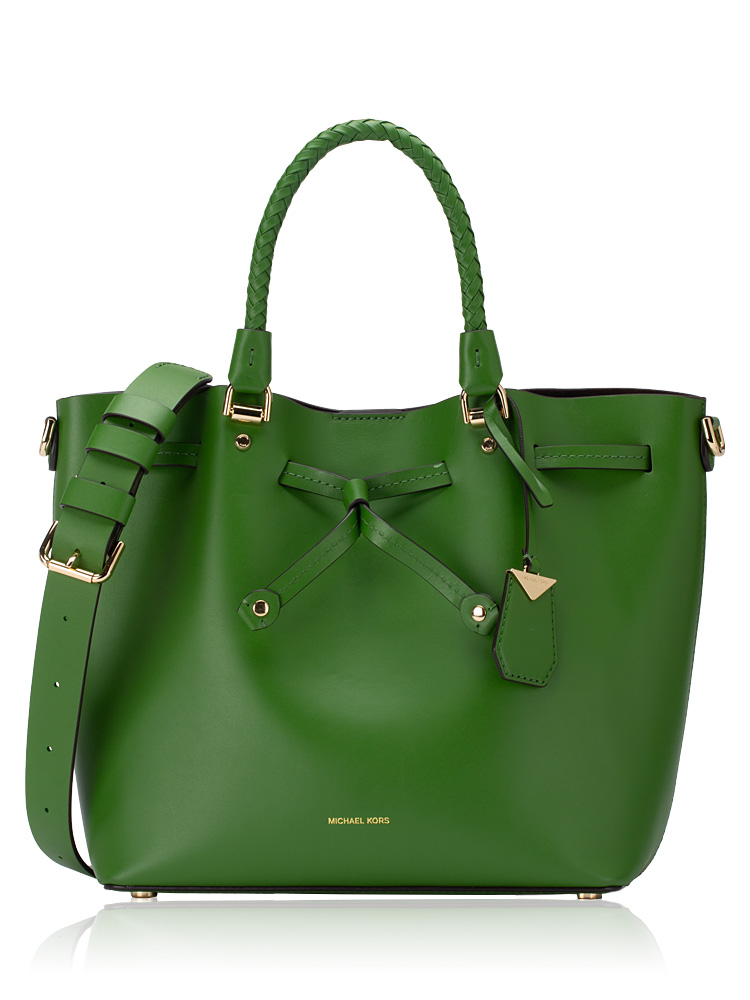 Blakely Leather Bucket Bag True Green