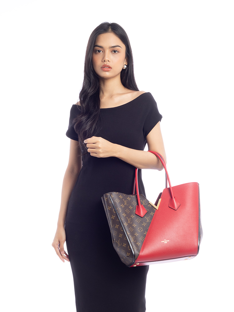 Monogram Kimono Tote MM Cerise