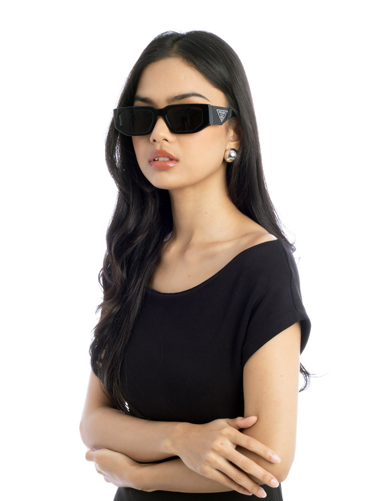 SPR09Z Symbole Square Sunglasses Black