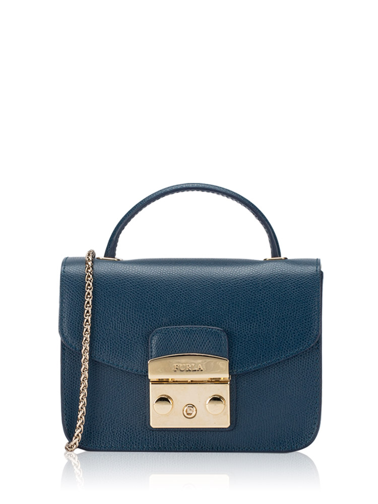 Metropolis Mini Top Handle Crossbody Navy