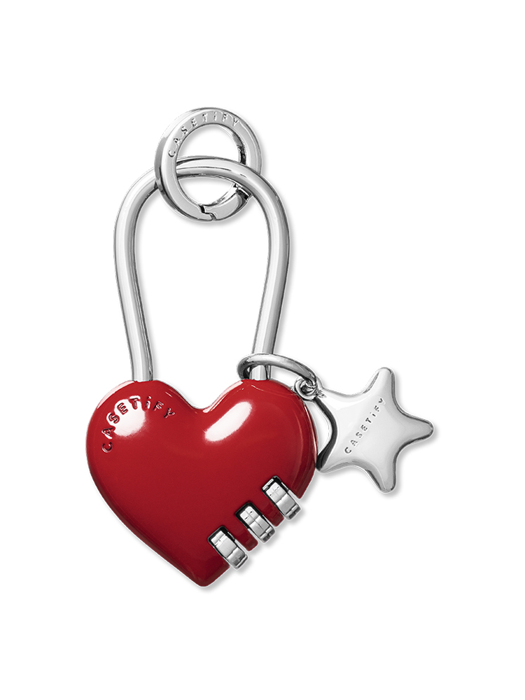 x G-DRAGON Heart Lock Bag Charm