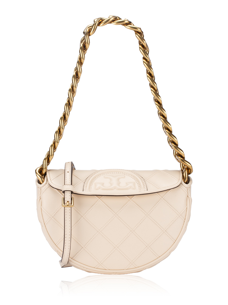 Fleming Soft Crescent Mini Shoulder Bag New Cream
