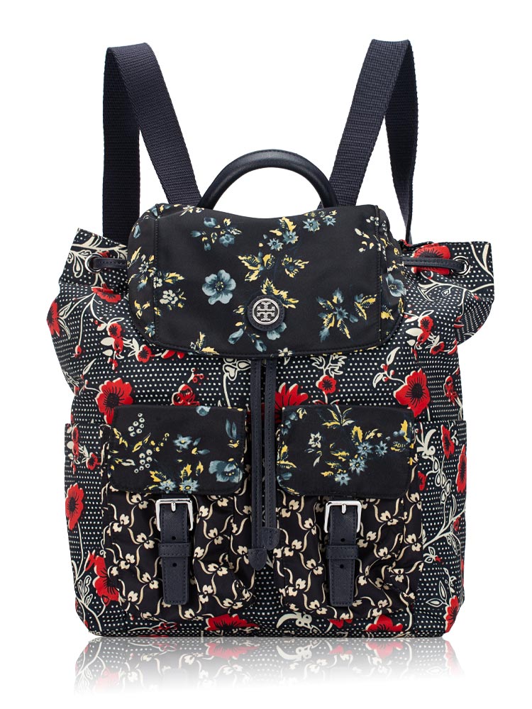 Virginia Floral Retro Backpack Red