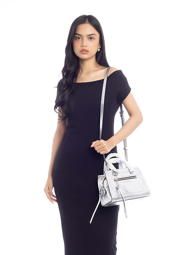 4F4HSC001H01 Cruiser Mini Satchel Silver