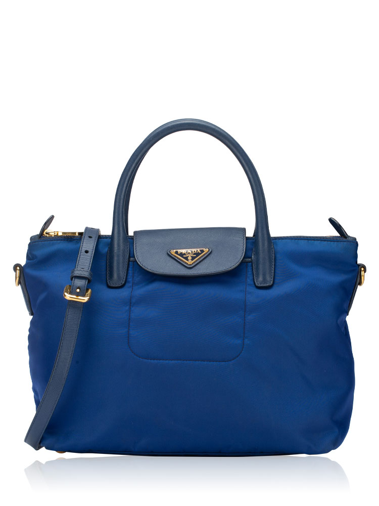 BN2106 Tessuto Saffiano Tote Bluette