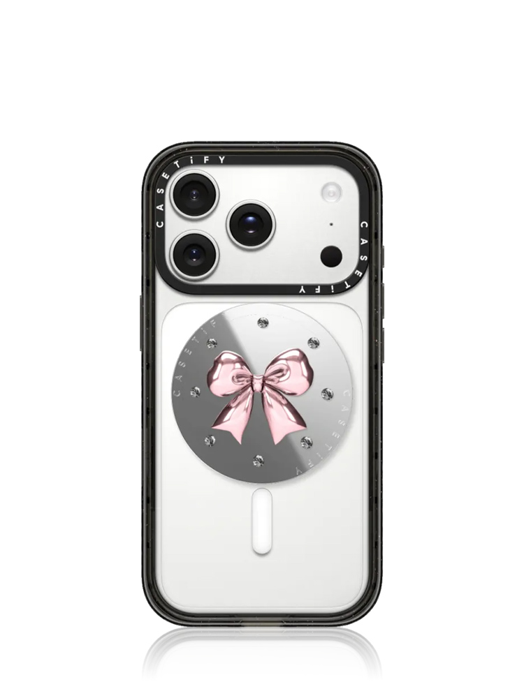 Metallic Pink Ribbon Snappy Grip Stand