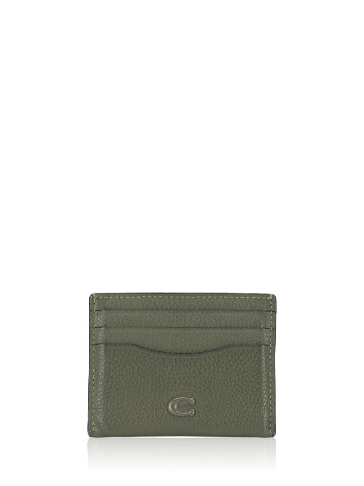 CC129 Leather Card Case Green