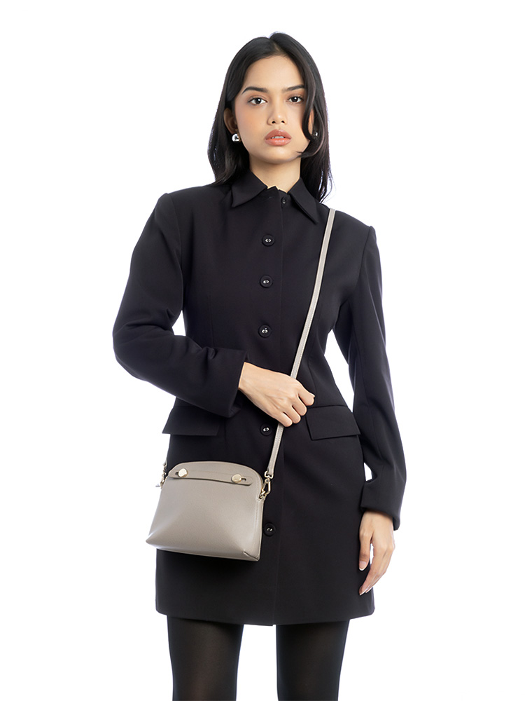 Piper Mini Dome Crossbody Sabbia
