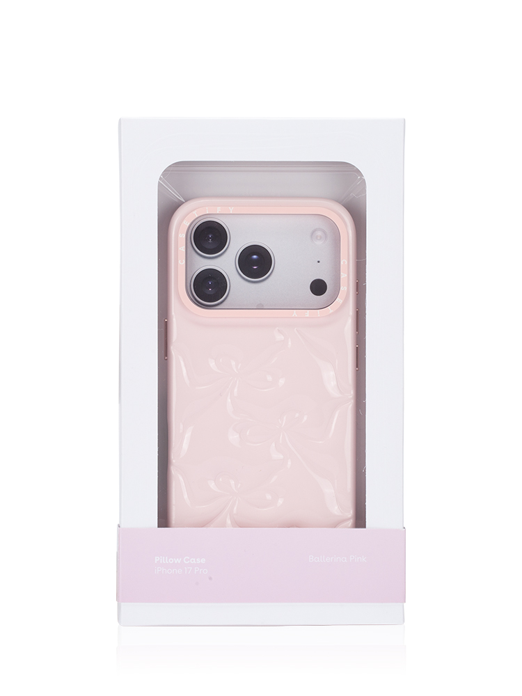 Pillow Case Iphone 17 Pro Ballerina Pink Bow